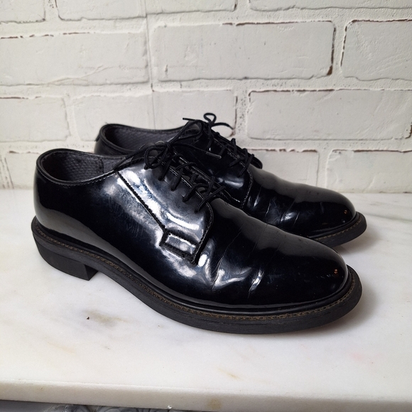 bates black dress shoes Altama 608101 High Gloss Dress Uniform Oxford
